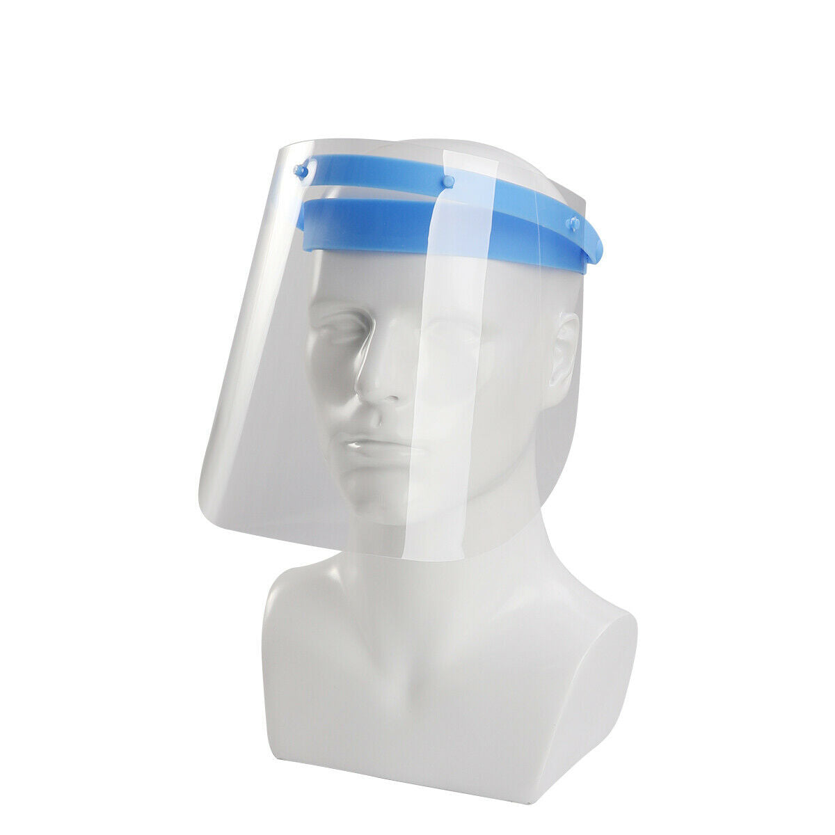 Safety Full Face Shield Reusable Washable Protection Adjustable Transp ...