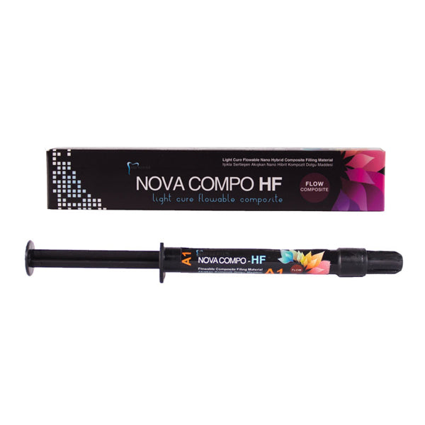 Nova Compo HF Flow Light Curing Composite A1 Syringe 1 x 2g By Imicryl ...
